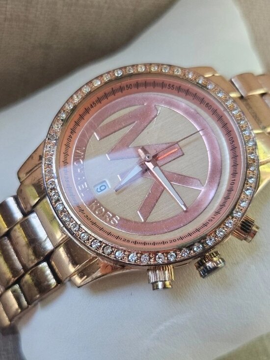 Michael Kors Women Wristwatch Rose Gold Analog Quarts Date Calendar Watch main image 9